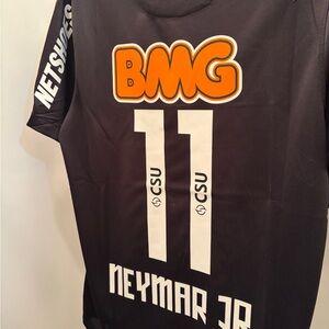 Official Neymar Jr Santos Black Jersey